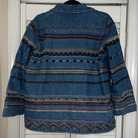 Vintage Orvis Embroidered Jean Jacket - Picture 3 of 16